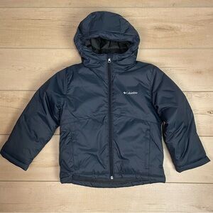 Columbia Kids XS 6 Dark Gray Omni Shield Insulated Hooded Winter Puffer Jacket